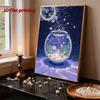 DIY Fish Pearl Art Painting for Home Wall Decor Pearl Gem Paintings Picture Arts Craft  for Adults/Beginners Gift Idea Home Decor Without Frame