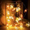 Easter Rabbit Themed LED Lights USB Charging Decorative String Lights for Tabletop Mantels Staircase Festival Decoration