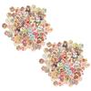 200Pcs Wooden Sewing Buttons 15mm with Assorted Colors for Crafts Making Clothing Sewing
