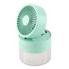 Mini Water Cooled Fan Foldable Small Desk Cooler Fan ABS USB Spray Mist Electric Fan for Home Library Office
