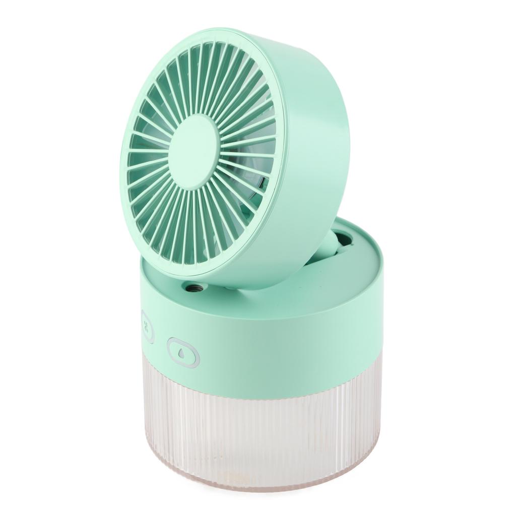 Mini Water Cooled Fan Foldable Small Desk Cooler Fan ABS USB Spray Mist Electric Fan for Home Library Office