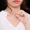 Trendy Demon Eye Necklace European and American Golden Chain Turkey Blue Eye Round Drop Shape Necklace for Women