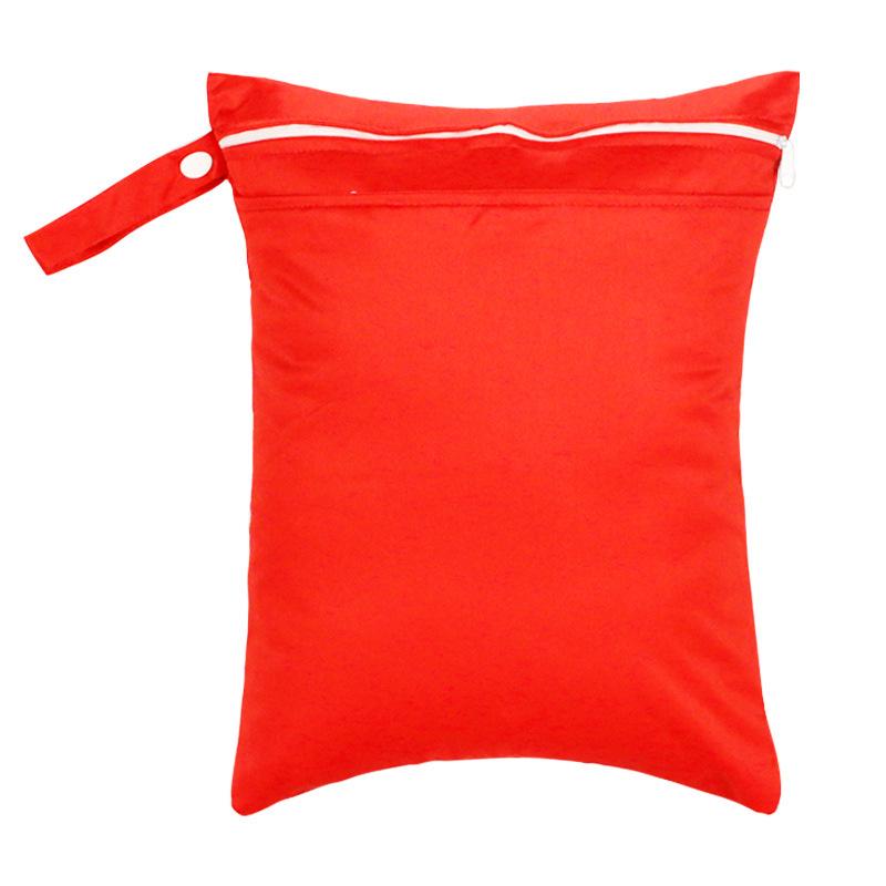 

Waterproof 30x40cm Zipper Diaper Bag: Wet/Dry Separation Travel Storage for Clothes, PUL Fabric 30x40cm