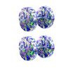 2pcs 16G Colorful Stainless Steel Round Stud Earrings For Women Dumbbell Piercing Earrings Men Punk Jewelry 8mm 10mm