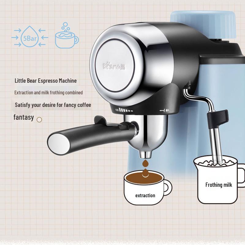Bear KFJ-A02N1 Espresso Machine: Fully Automatic High-Pressure Coffee Maker for Home & Commercial Use