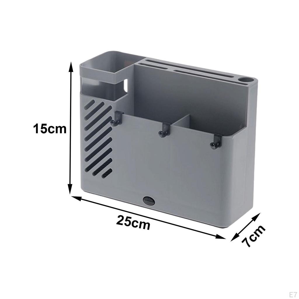 Chopstick Drainage Box Kitchen Utensil Rack, Wall Mount, Flatware Organizer Sturdy Chopsticks Holder