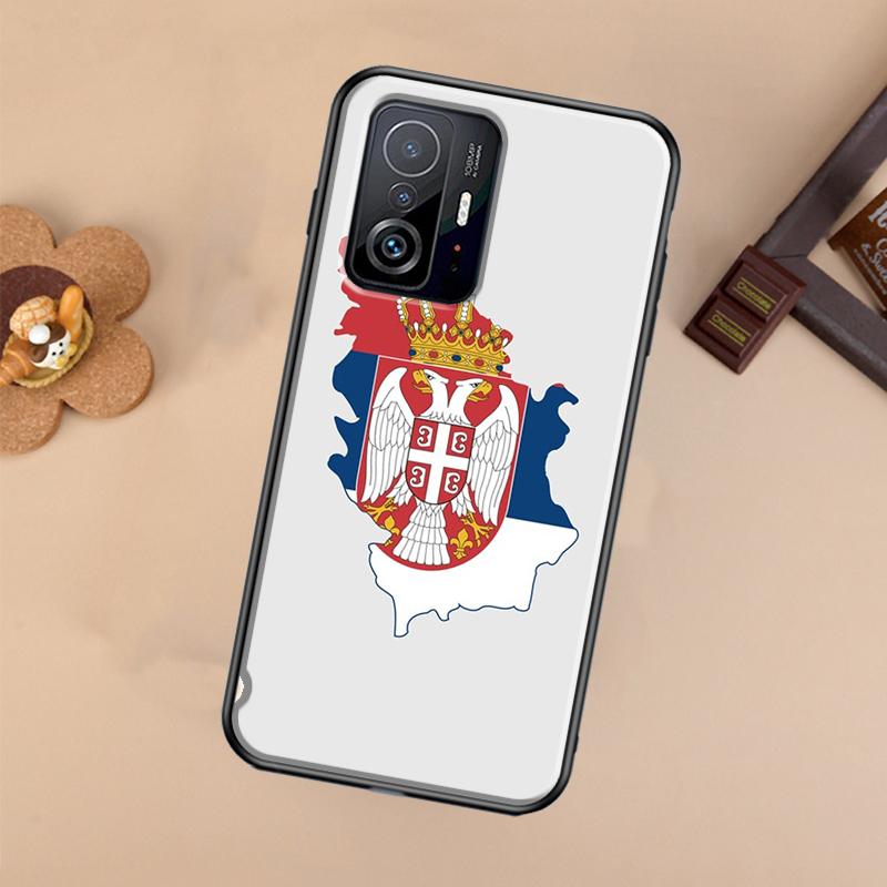Serbia Flag For POCO X5 X4 X3 F5 Pro M4 M5s F3 F4 GT C40 Phone Case For Xiaomi 12T 11T 13 Pro 12 Lite