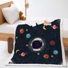Car Moon Planet Thickened Lamb Fleece Crystal Fleece Blanket Cover Blanket