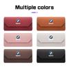 Leather Car Visor Glasses Case For BMW X1 X2X3X5X4 X6 X7 1 3 5 7 Series F48 E70 E90 G20 G30 I7 Sunglasses Box Eyeglasses Storage