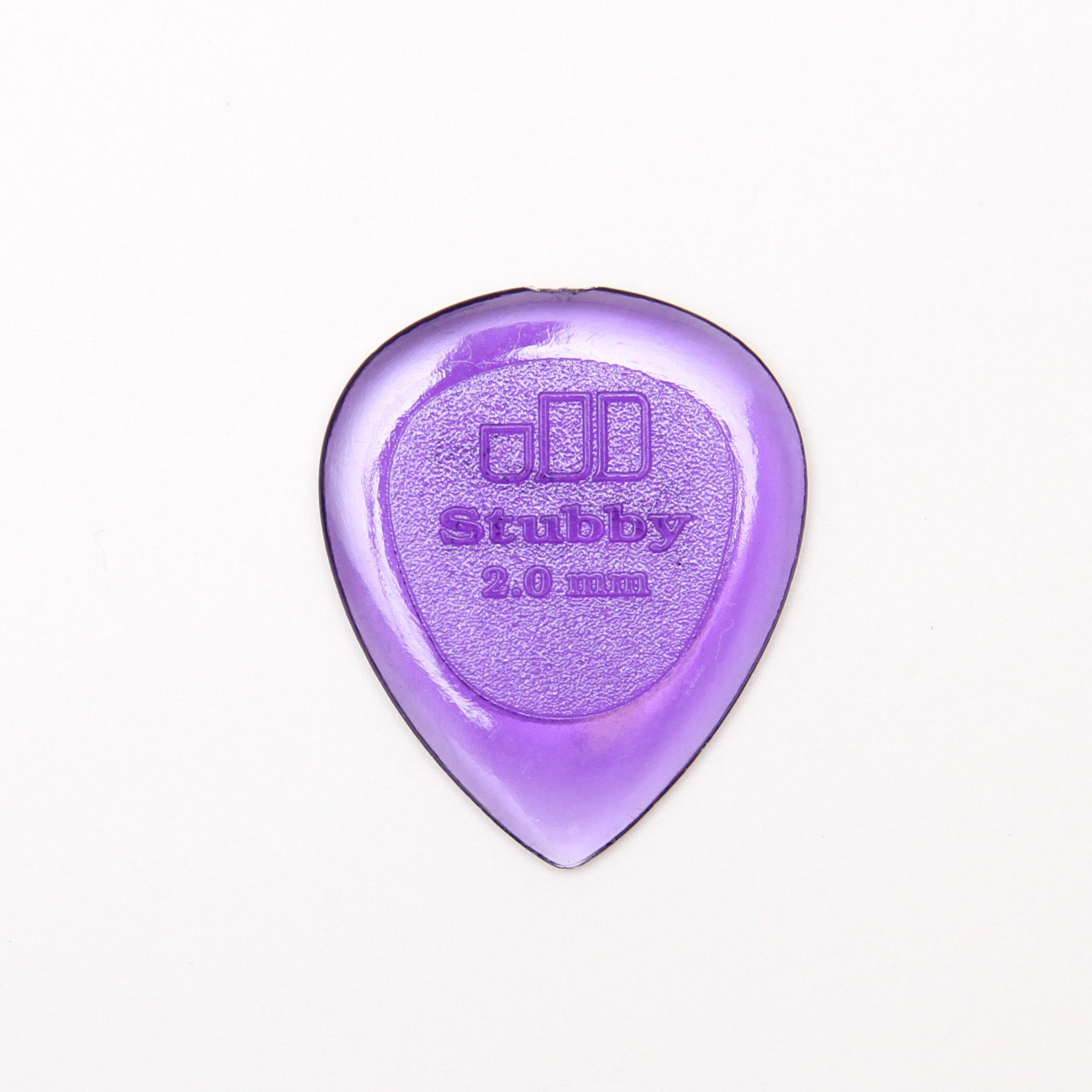 

Jim Dunlop Stubby Picks Includes Jim Dunlop Stubby Picks and Musent Custom Players Picks (24-Pack) - 2.00mm 474B200-LBL-24P