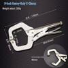 18-Inch Industrial Grade High Leverage Multifunctional C-Type Pressure Pliers for Woodworking