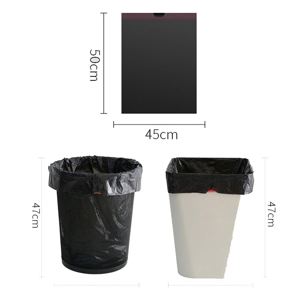 60 Pcs Household Garbage Bag with Drawstring Disposable Kitchen Supplies Bathroom Portable Cleaning Big Plastic Bag