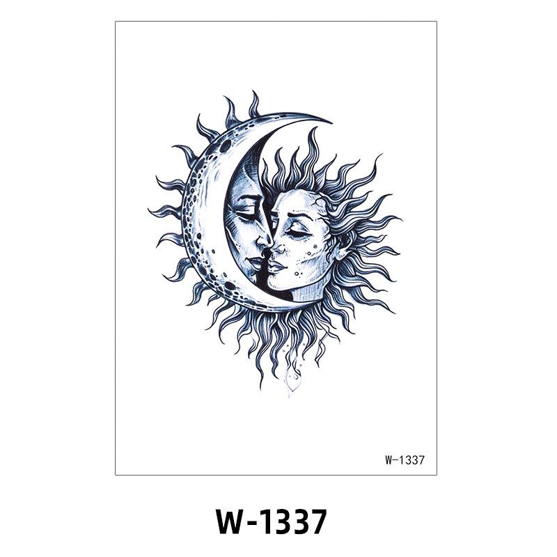 Tattoo Sticker Half Arm Waterproof Long-Lasting Disposable Tattoo Male And Female Flower Arm Tattoo Sticker