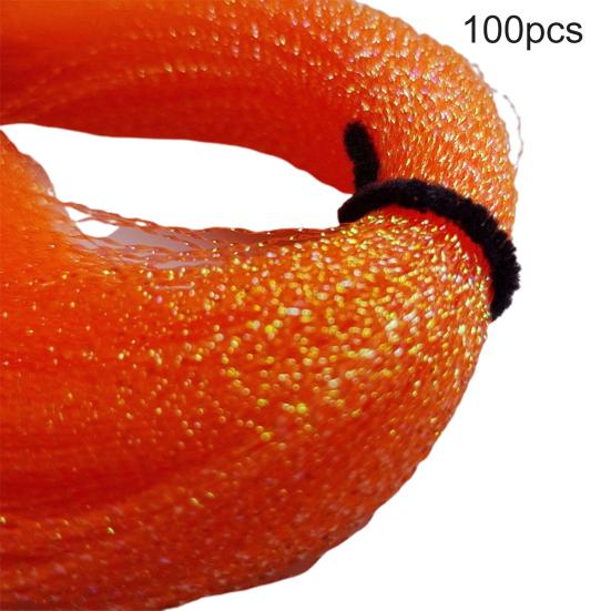 100Pcs Fly Tying Material Fishing Tackle Lure Hook Lines Feather Accessories
