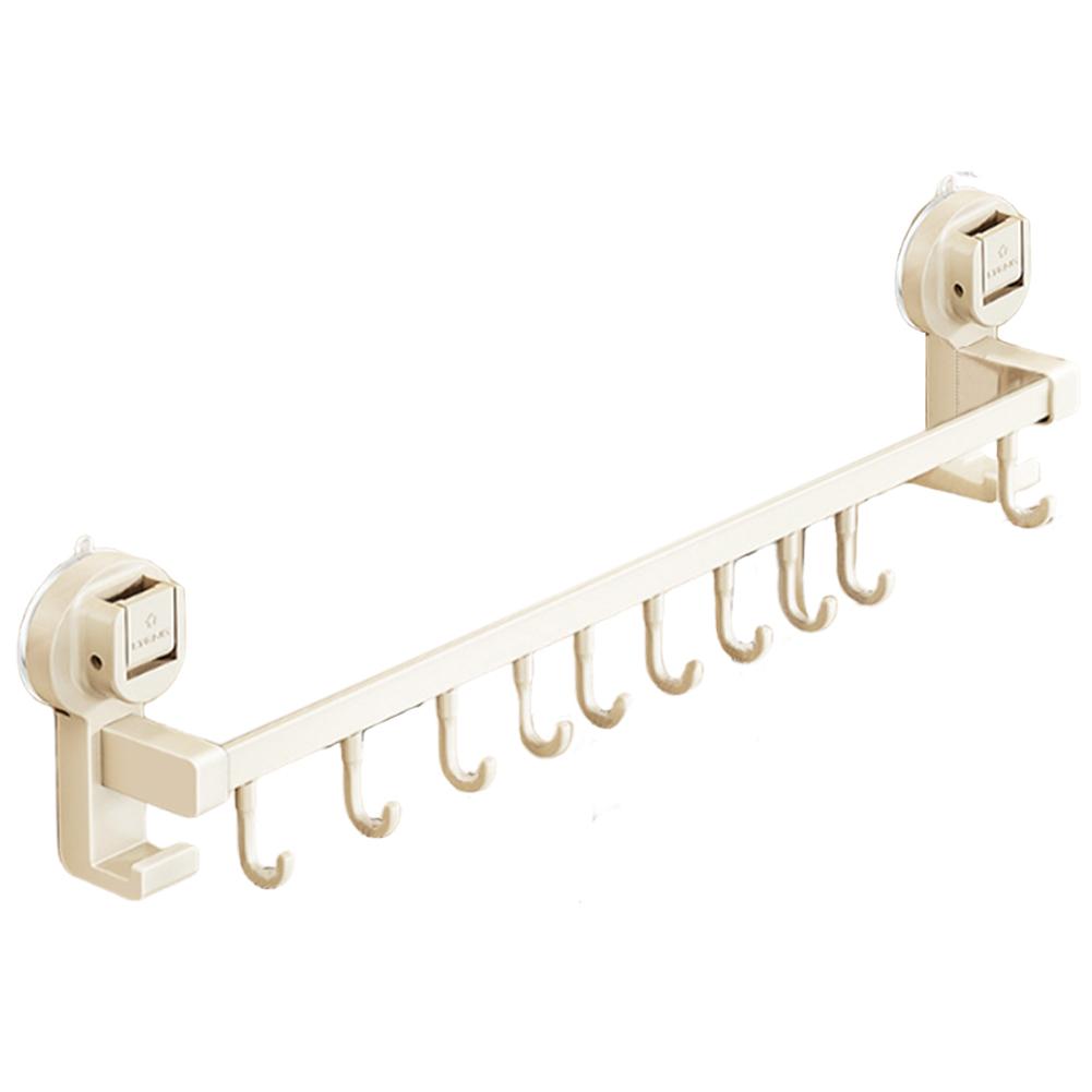 Kitchen Organizer Wall Mounted Kitchen Hook Rack Self Adhesive Rail Kitchen Utensils Rack for Kitchen Utensil Accessories