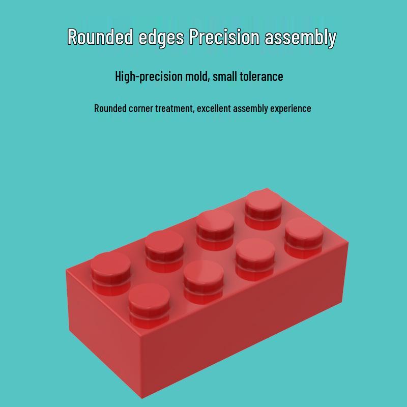 DIY 2X3 Basic Building Blocks, Compatible with LEGO, 6-Hole Small Particles