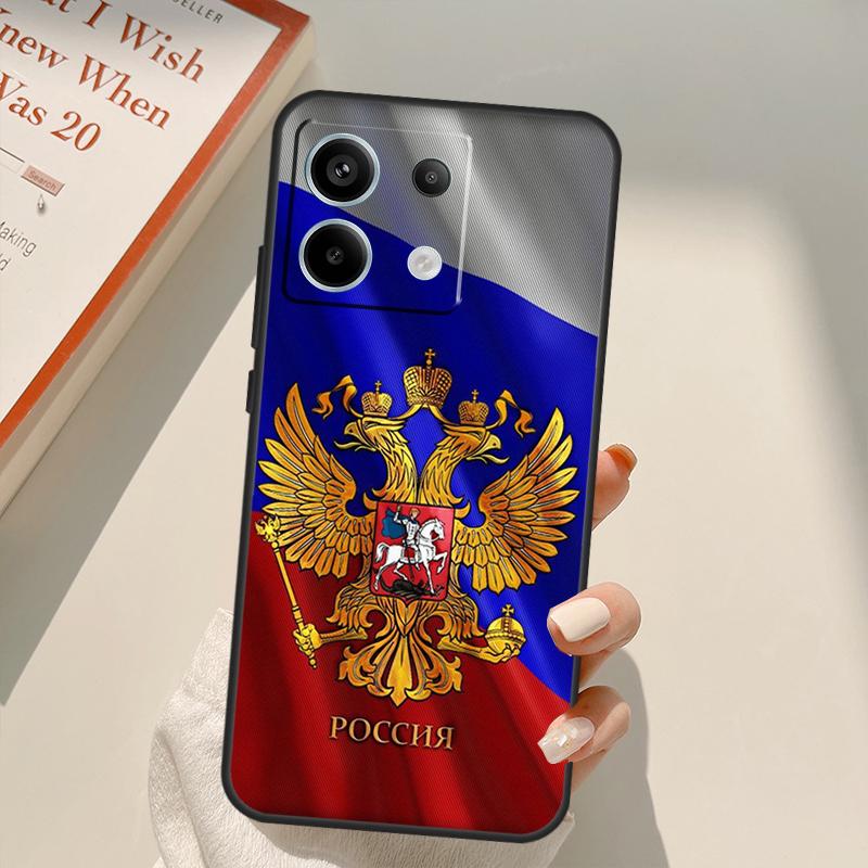Russia Russian Flags Emblem Funda For Xiaomi Redmi Note 13 14 9 10 12 11 Pro 11S 12S Case For Redmi 15 C 12C 13C 14C 10C