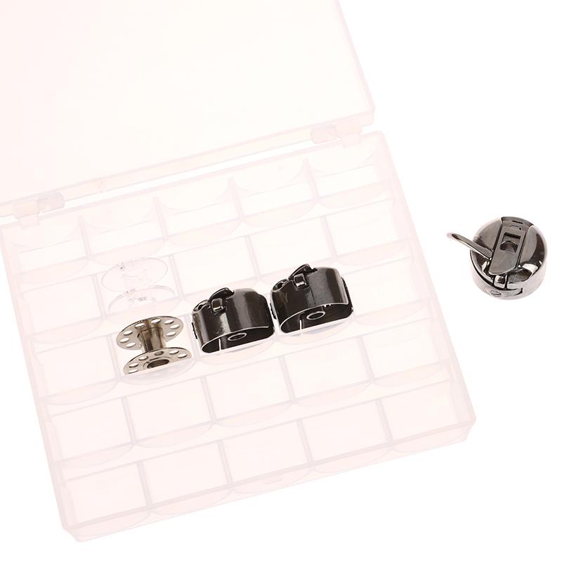 Sewing Machine Bobbin Case Stainless Steel Metal Bobbins For Singer Brother All Front Loading 15 Class Sewing Machines Accessor