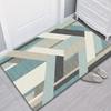 VIKAMA Modern Geometric Bathroom Mat Set Absorbent Non Slip Anti Splash Stain Resistant Easy Clean Home Decor Accessories