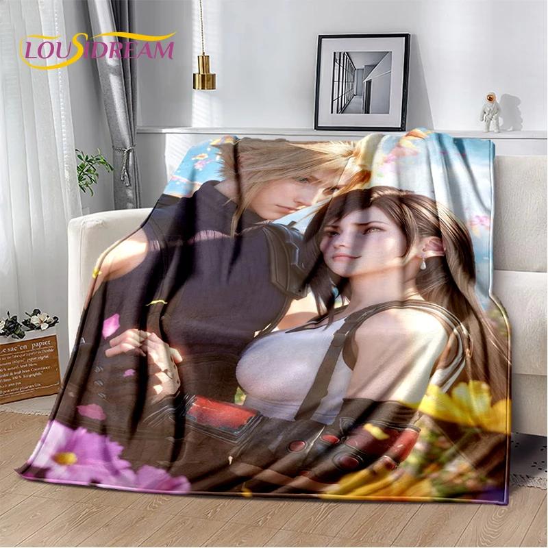 New Style Cloud Tifa Aerith Final Fantasy Games Sephiroth Blanket,Soft Throw Blanket for Home Bedroom Bed Sofa Cover Kids