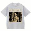T-shirt Grafiche Rapper MALUMA da Uomo Hip Hop Stile Vintage Manica Corta Moda Gotica Cotone Oversize