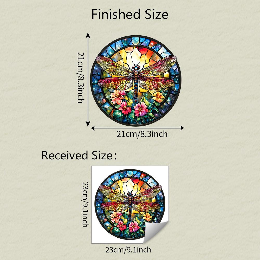 Anti-static Window Stickers for Dragonfly Balcony Glass Windows Home Beautification and Decoration