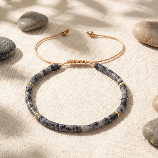 Women Bracelet Adjustable Length Natural Stone Beads Bracelet Bohemia Style Stackable Bracelet Versatile Jewelry Accessory