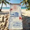 Colorful Sardines Towel For Outdoor Camping Beach Towel Super Absorbent Quick-Drying Summer Towel