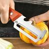 New Kitchen Vegetable Peeler 2-in-1 Stainless Steel Ergonomic Handheld Fruit Peeler With Non-Slip Grip For Citrus Cucumber Pear