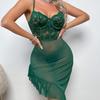 New sexy underwear big chest women's lace short skirt sexy short skirt hollow suspender skirt summer