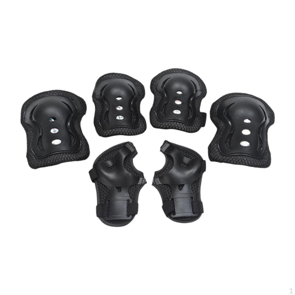 Kids Gear: Skate Pad Set Including Knee and Elbow Supports for Riding