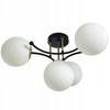 Pendant Lamp Ceiling Chandelier Balls Black Modern Led Milky