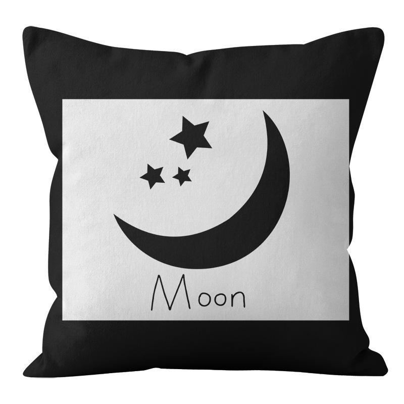 

Скандинавский Минималистичный Стиль Черно-Белая Абстрактная Геометрическая Наволочка Домашняя Гостиная Диванная Подушка Наволочка 45X45cm