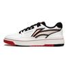 Li Ning Rookie Confortável Versátil Rebote Antiderrapante Absorção de Choque Durável Leve Tênis de Skate Cano Baixo Masculino Tênis Branco Vermelho ABCU009-1
