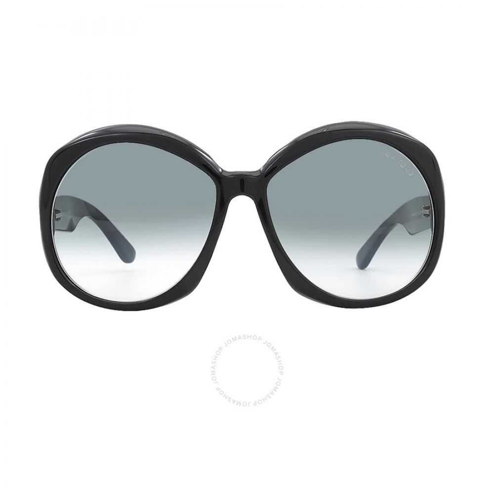 

Tom Ford Annabelle Smoke Gradient Oversized Ladies Sunglasses FT1010 01B 62