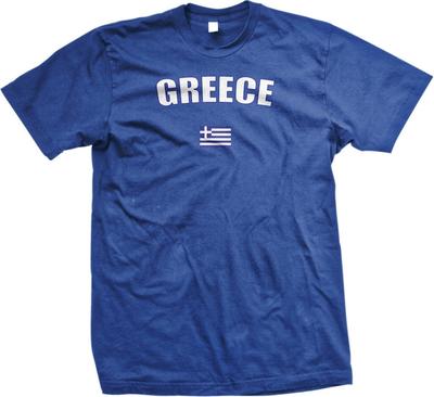 Greece Bold Country Flag Greek Pride Hellenic Republic T-Shirt