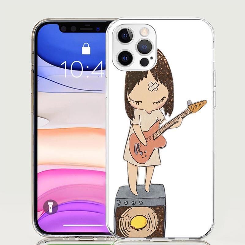 Y-Yoshitomo Nara Phone Case for Apple iPhone 17 Air 16 15 Plus 14 + 13 Mini 12 11 Pro Max 7 8 SE 16Max Soft Shell Cover Coque 17