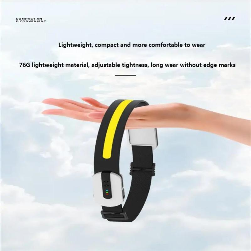 Bluetooth LED Induction Headlamp Portable COB Sensor Headlight Flashlight USB Rechargeable Waterproof Head Torch Camping Light
