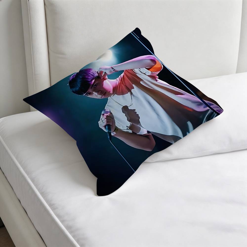MMilo J Singer Square Pillow Cover Decorative Throw Pillow Case for Sofa Couch Bed Home Car Living Room Decoration