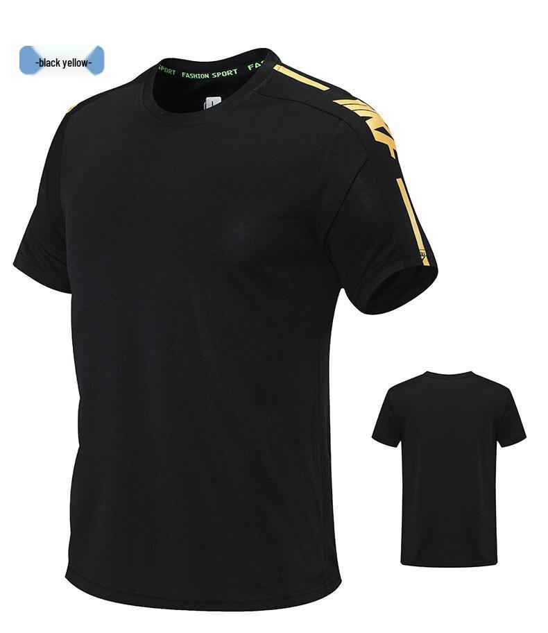 Men's Quick-Dry Loose Casual Sports Set - Summer Short Sleeve T-shirt and Shorts, Plus Size Available
