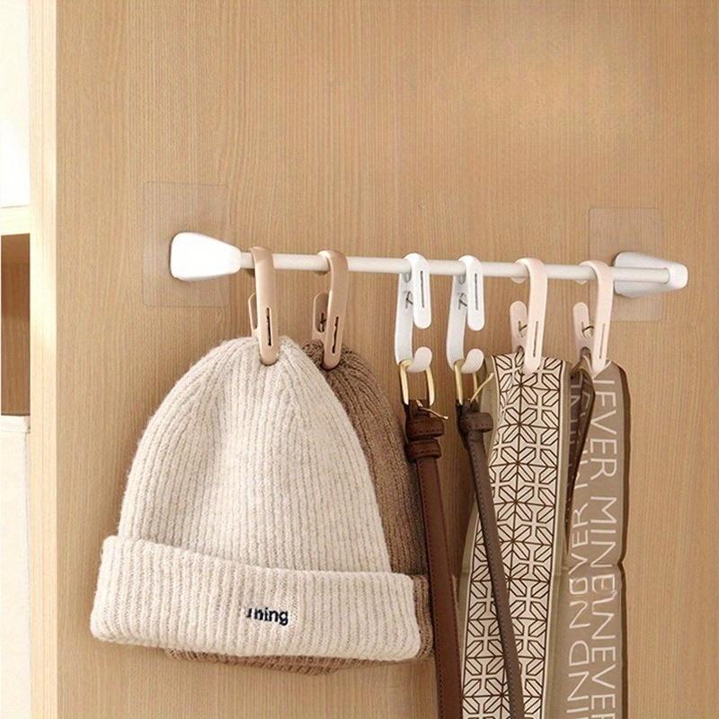 10PCS Laundry Hooks Clips Hanger - Multifunctional Clips With Hooks Closet Organizer Clamps Hanging Socks Boot Bras Towels For Bathroom Kitchen