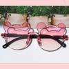 Kids Sun Sunglasses Bear Shape Children Glasses Cartoon Rimless UV400 Child Eyeglasses Outdoor Anti-Glare Girls Boys Sunglasses
