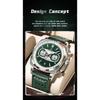 POEDAGAR Original Fashion Men Clock Luminous Waterproof Chronograph Date Watch for Man Luxury Leather Quartz Watches Reloj