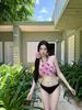 Korean Bikini Women's Slimming Knit Swimsuit & Cover-up Set