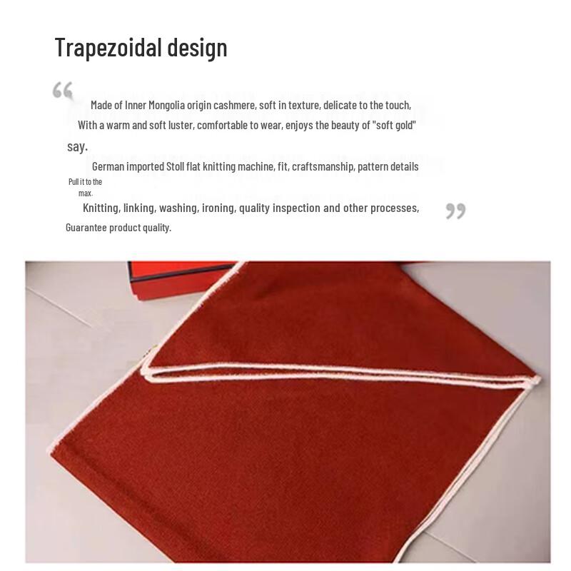 Women's 100% Cashmere Trapezoid Scarf