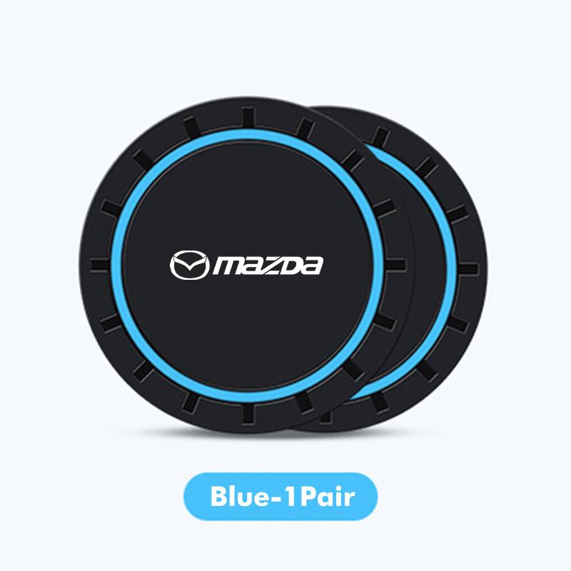 Car Cup Holder Coaster Non Slip Pad Mat Interior Decor Accessories For Mazda 3 6 CX5 2 CX3 CX9 MX5 RX8 Axela Demio Atenza MS