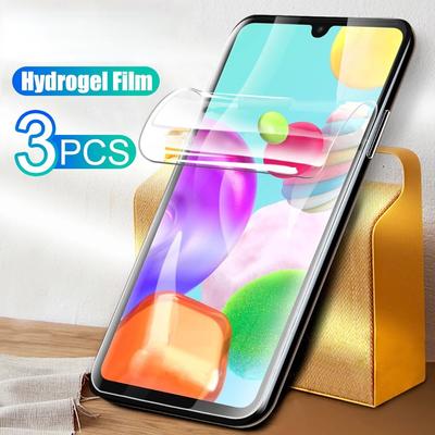 3PCS Protective Film For Samsung Galaxy A10 A20 A20E A30 A40 A50 A70 Hydrogel Film Screen Protector For Samsung M10 M20 M30 M40