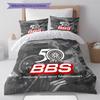 BBS Muster Bettwäsche, Steppbett Set Bettbezug Kissenbezug Zuhause Geburtstagsgeschenk (1 Bettbezug + 2 Kissenbezüge, ohne Füllung)