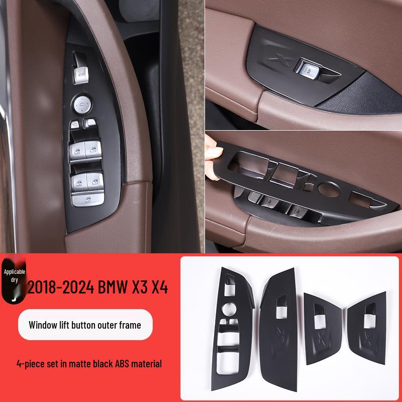 06-25 Pannello Cornice Interruttore Alzacristalli per Finestrino BMW X3 X4 per Modifica Interni iX3 X4