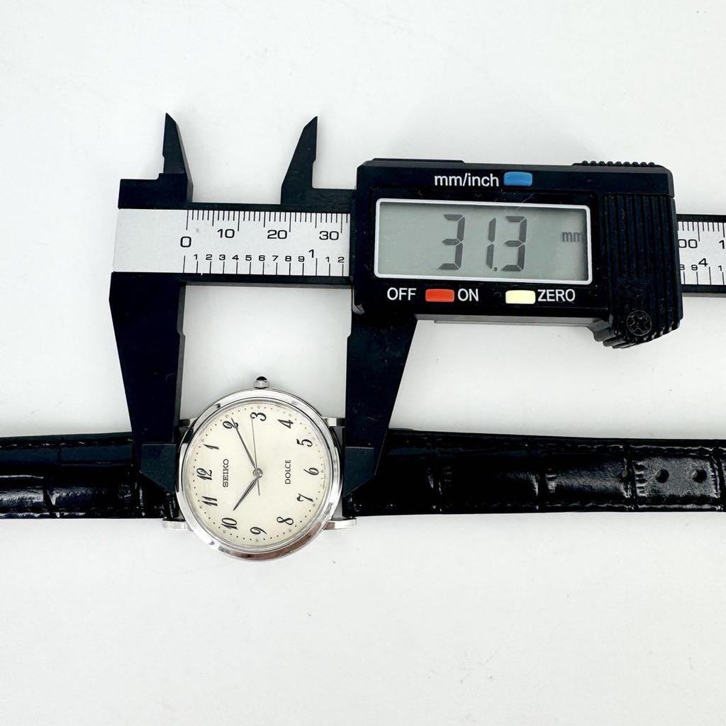 [USED] Battery SEIKO DOLCE Round Vintage White Watch